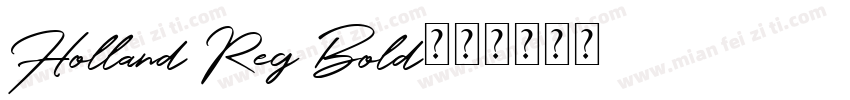 Holland Reg Bold字体转换